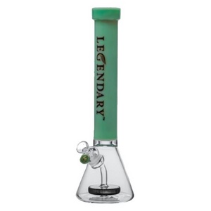 Glass Bong Legendary Showerhead Beaker 16" - Green