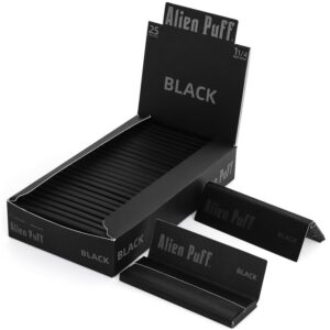 Alien Puff Black 1-1/4 Rolling Papers