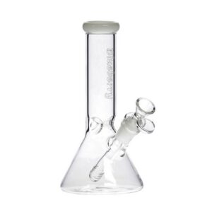 Glass Bong Blueberry 8" Beaker - White